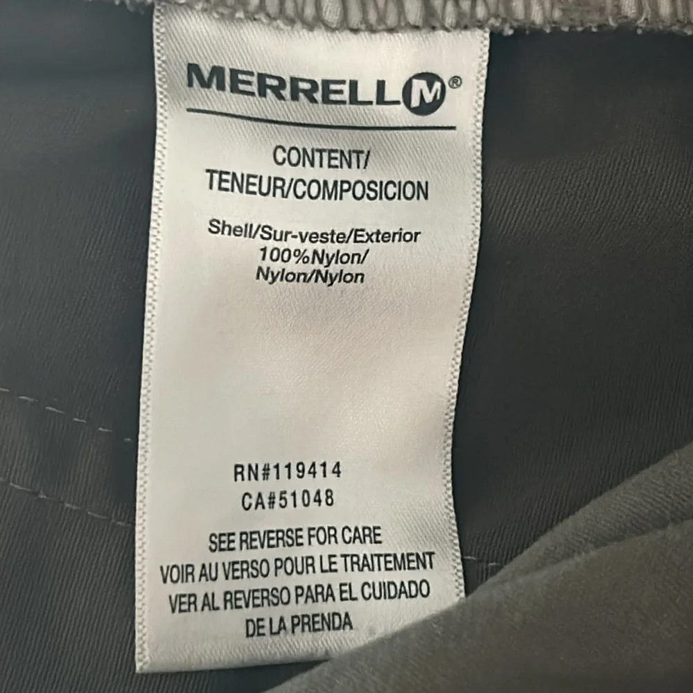 Merrell Muritz Hiking Outdoor Pants Boulder Rocher Size 16 olive green
